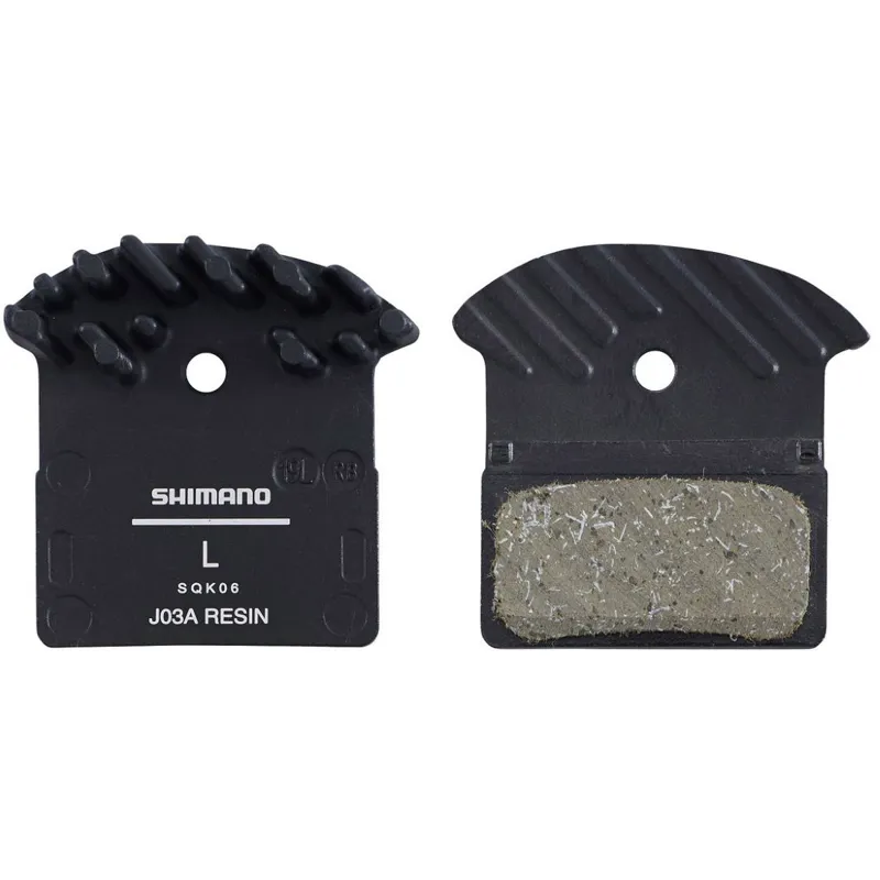 Shimano Spares J03A Disc Brake Pads Spring Alloy Backed Cooling Fins